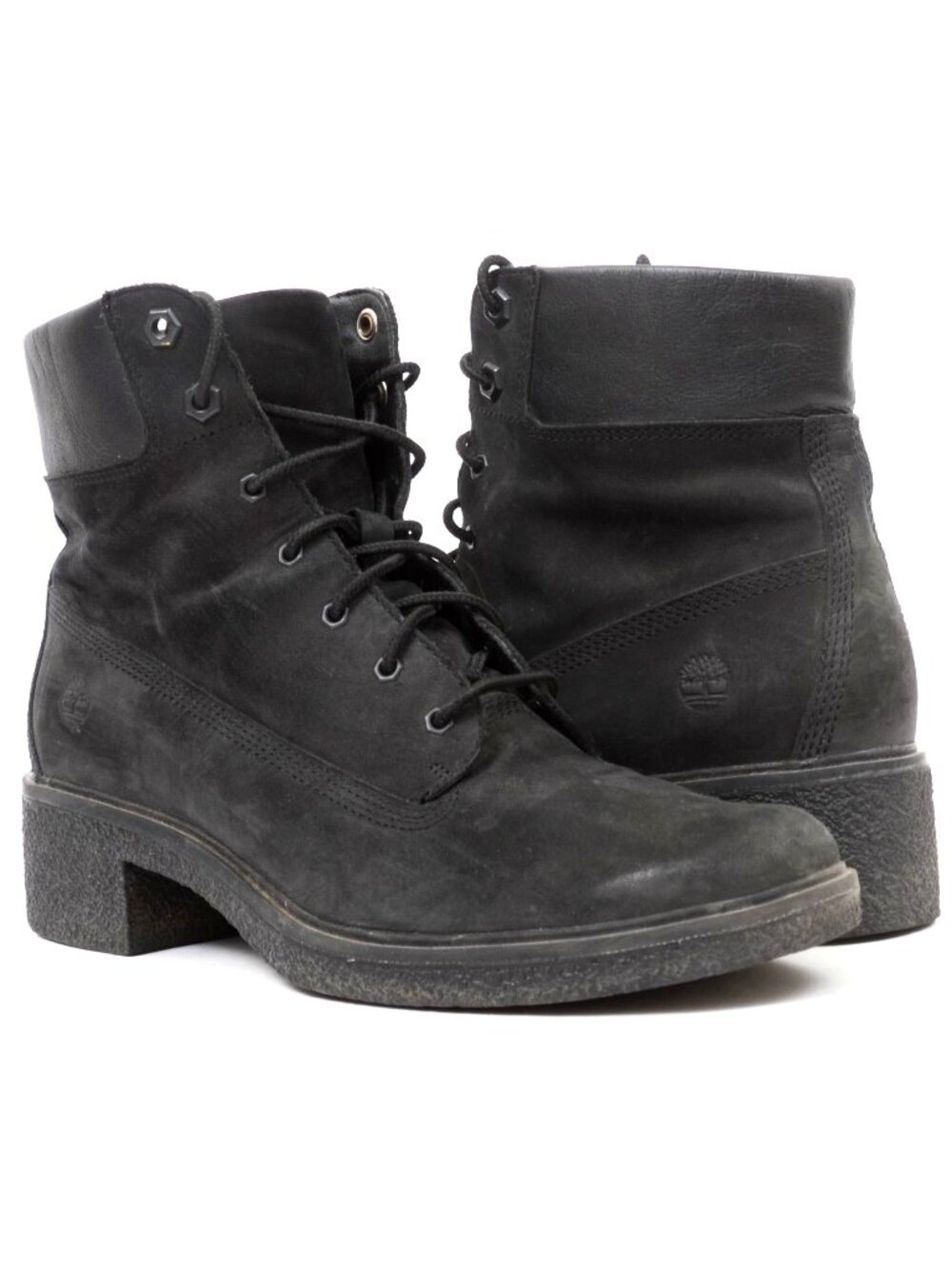 Timberland Brinda A1JXI Women's 9 Lace-Up Block Heel Ankle Boots Waterproof